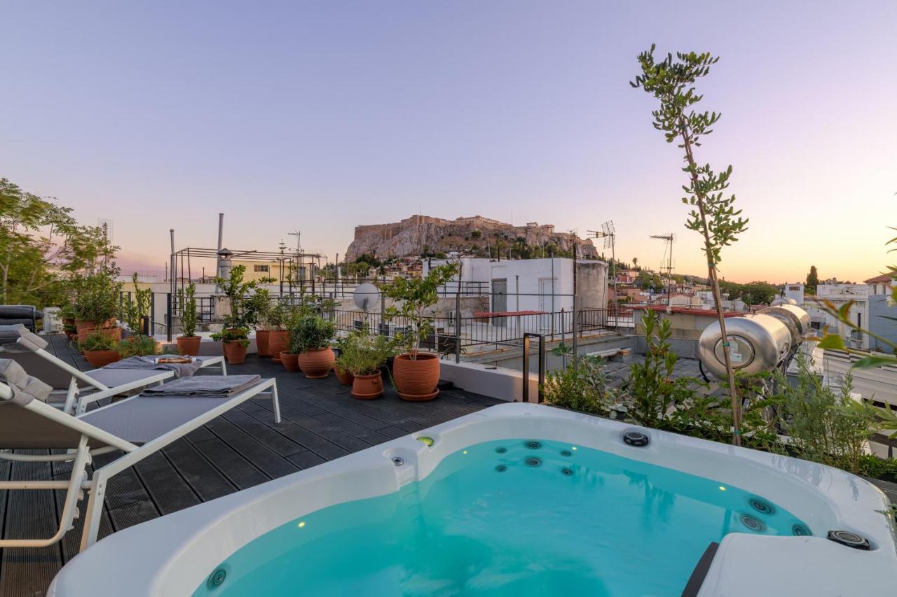 Meno Suite With Private Terrace - Jaccuzzi, Acropolis View 雅典 外观 照片