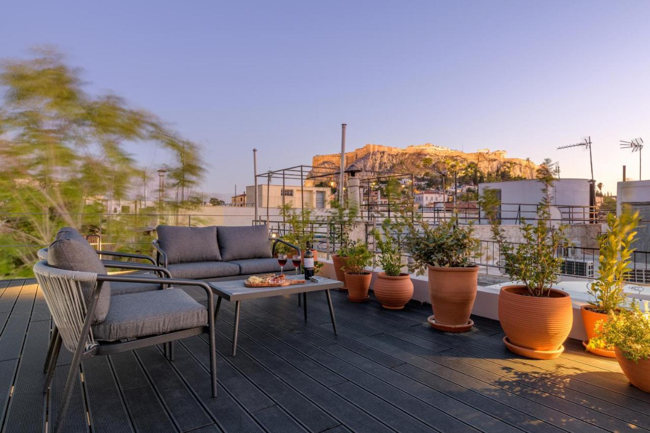 Meno Suite With Private Terrace - Jaccuzzi, Acropolis View 雅典 外观 照片