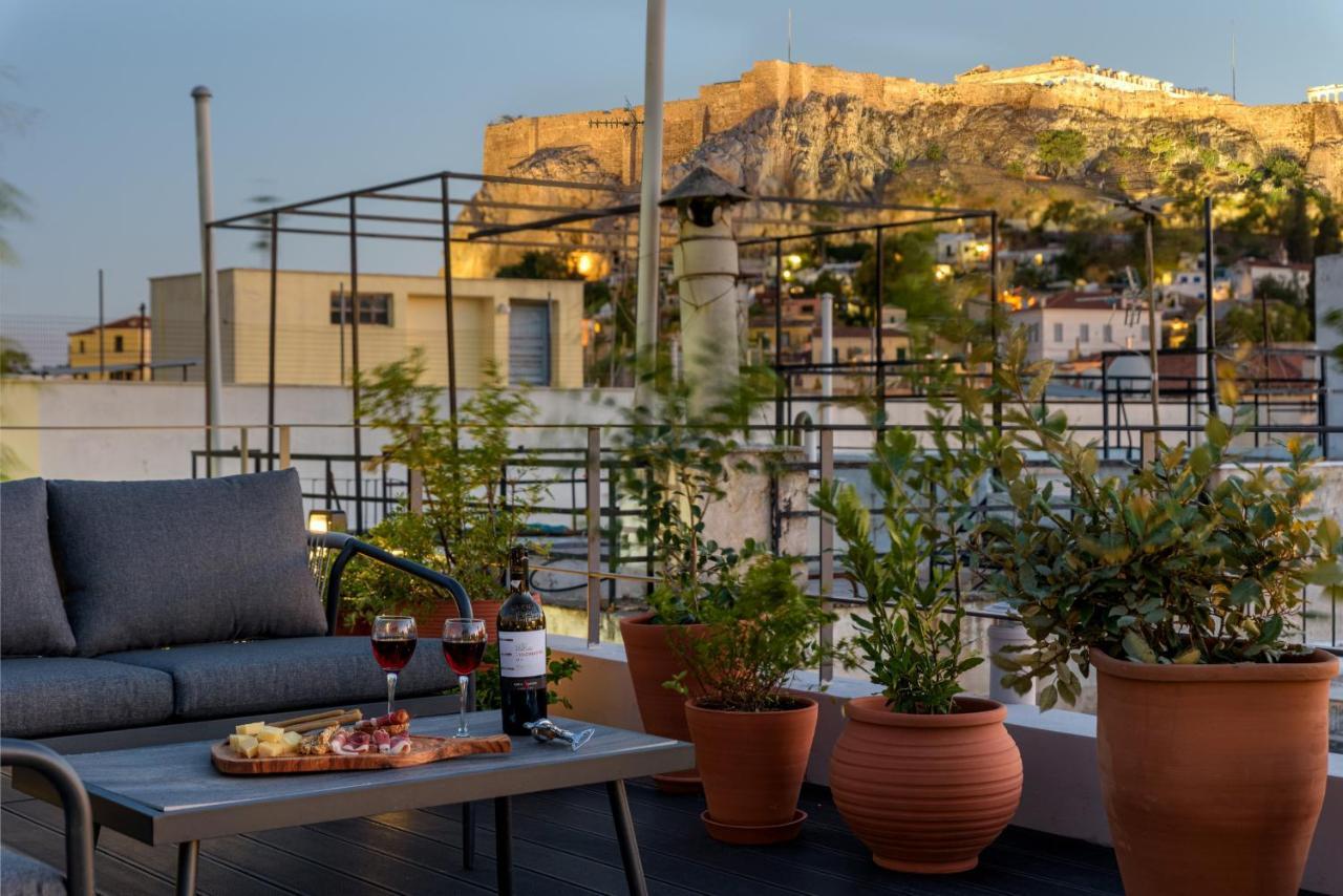 Meno Suite With Private Terrace - Jaccuzzi, Acropolis View 雅典 外观 照片