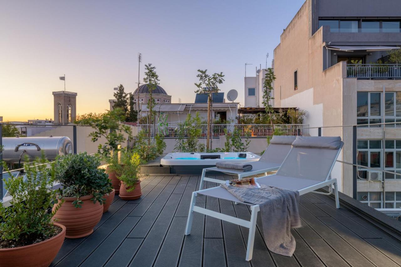Meno Suite With Private Terrace - Jaccuzzi, Acropolis View 雅典 外观 照片
